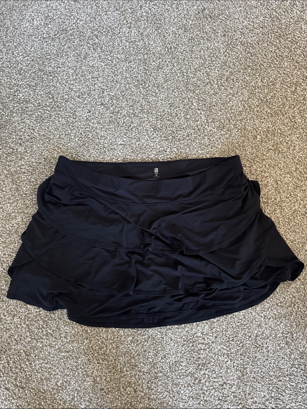 Black Women's Layered Skort